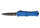 Microtech Hera II Mini D/E Standard Serrated OTF Knife - Blue/Black