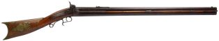 Josh Golcher Solid Breech Percussion Rifle/Shotgun Combo in 20 Bore and 41 Caliber with G. W. Burnes Barrels - Collectible *1850s*